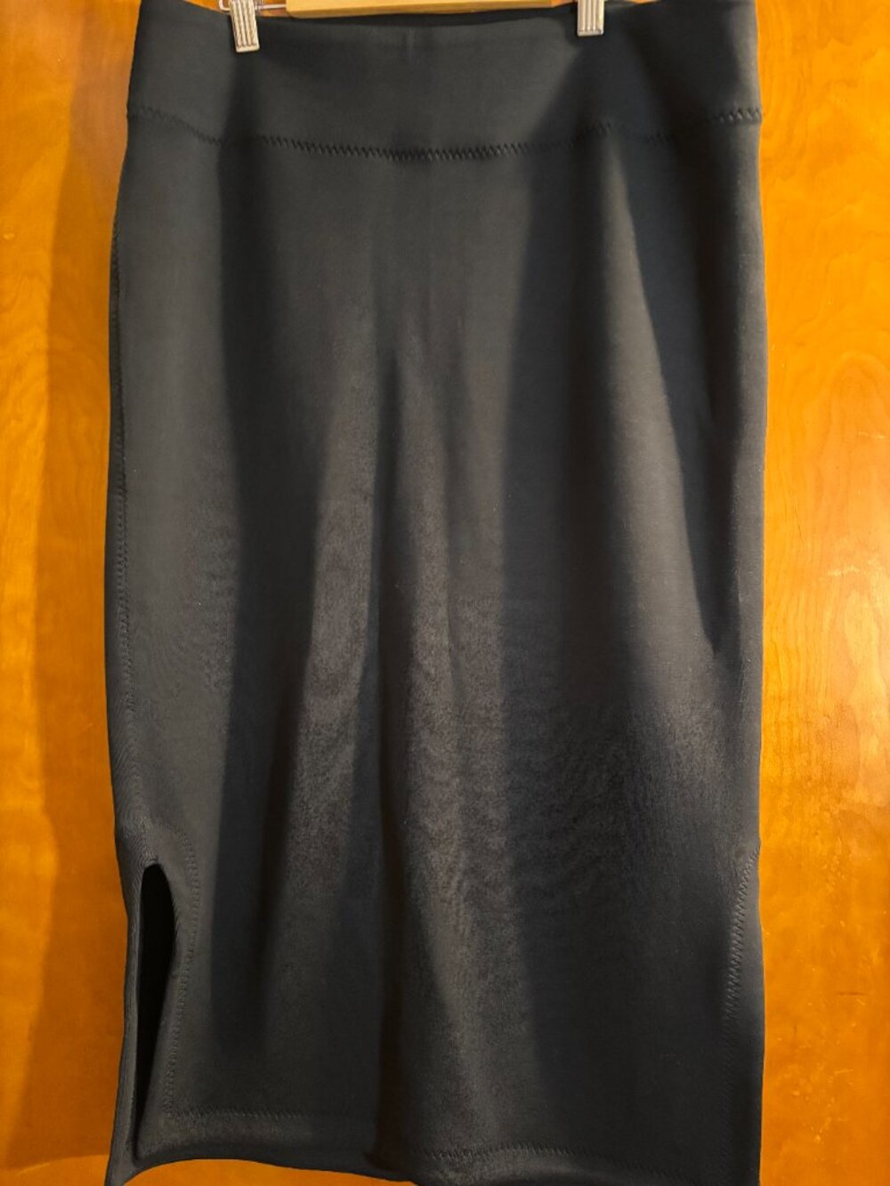 Spanx Women pull on Black pencil skirt SZ: XL